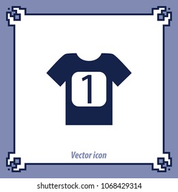 Sport t-shirt, vector icon