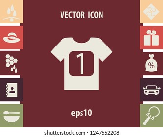 Sport t-shirt, vector icon