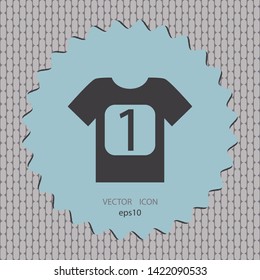 Sport t-shirt, vector icon, web design element
