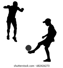 sport two people silhouettes vector