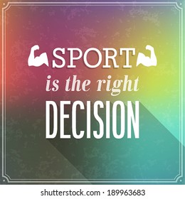 Sport typographic design. Vector illustration.