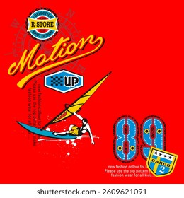 Sport typography slogan. Vector illustrations for printed t-shirts, screen printing