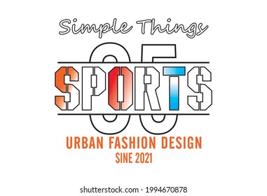 Design-Vektorgrafik von Sport Typografie T-Shirt-Design für Sie