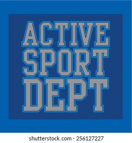 Sport typography, t-shirt graphics, vector