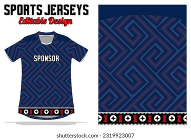 Sport uniform abstract pattern background design