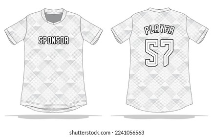 sport uniform pattern background design