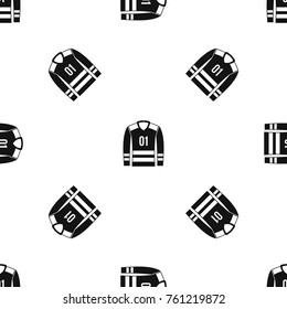 Sport uniform pattern repeat seamless in black color for any design. Vector geometric illustration