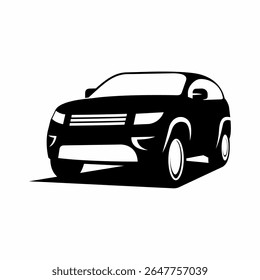Silhueta de vetor de carro de veículo utilitário esportivo
