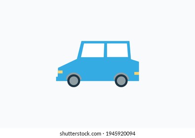 Sport Utility Vehicle vector flat icon. Isolated SUV car, off road vehicle, automobile emoji illustration