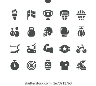 Sport v2 UI Pixel Perfect Well-crafted Vector Solid Icons 48x48 Ready for 24x24 Grid for Web Graphics and Apps. Simple Minimal Pictogram