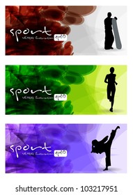 Sport vector banner