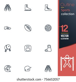 Sport vector collection icon set