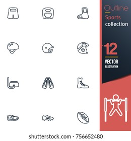 Sport vector collection icon set