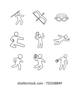 Sport vector collection set