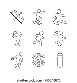 Sport vector collection set