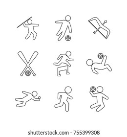 Sport vector collection set