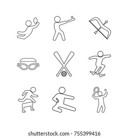 Sport vector collection set