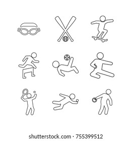 Sport vector collection set