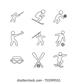 Sport vector collection set