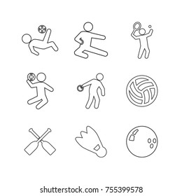 Sport vector collection set