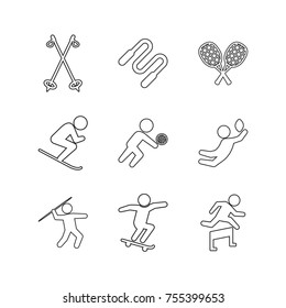 Sport vector collection set