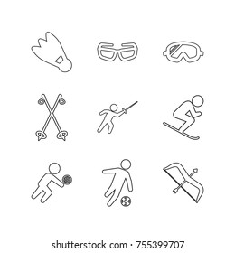 Sport vector collection set
