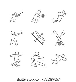 Sport vector collection set
