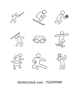 Sport vector collection set