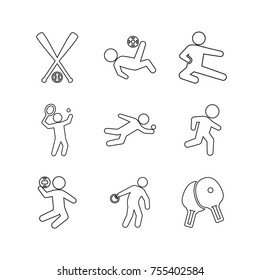 Sport vector collection set