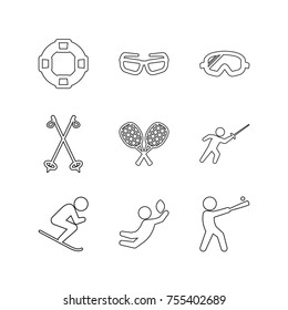 Sport vector collection set