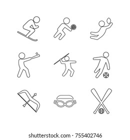 Sport vector collection set