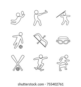 Sport vector collection set
