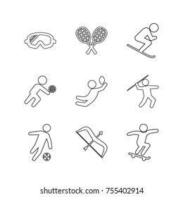Sport vector collection set