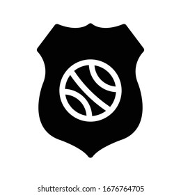 icono plano de glifo portador deportivo 