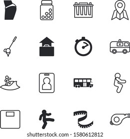sport vector icon set such as: wave, generation, ambulance, women, cooking, view, timer, case, stop, chemistry, suitcase, holiday, profile, vitamins, surfboard, auto, hobby, journey, trainer