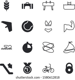 sport vector icon set such as: new, group, tennis, lady, arm, floor, professional, measuring, trophy, school, mobile, biceps, timer, countdown, horse, cereal, badge, 1st, clock, event, watch, stair