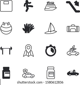 sport vector icon set such as: strong, stairway, foot, success, environmental, needle, move, pair, fabric, wind, stair, alternative, sail, hybrid, stopwatch, plug, handle, gps, automobile, stand