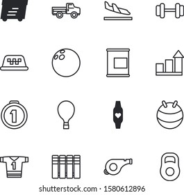 sport vector icon set such as: race, top, police, medallion, one, aviation, balance, place, package, back, urban, adult, interval, pilates, weightlifting, anabolic, stopwatch, commercial, navigation