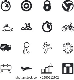 sport vector icon set such as: balance, horse, scale, image, bicycle, vision, air, lifting, heavy, bike, fly, targeting, computer, weigh, swim, development, isometric, pedal, aeroplane, graph