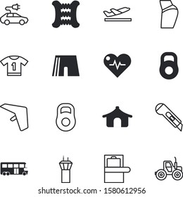 sport vector icon set such as: electric, heartbeat, occupation, girl, mock, professional, agriculture, action, fly, para, pilot, suitcase, performance, strategy, rubber, perfection, rural, cardiogram