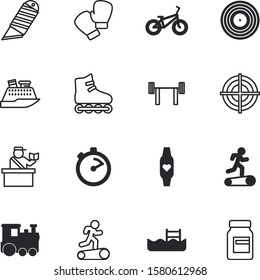 sport vector icon set such as: steel, measure, countdown, tablet, workout, girl, yellow, gadget, fresh, pretty, wheel, boot, green, front, ship, cruise, smartband, fun, medical, metal, summertime