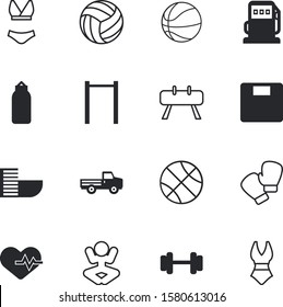 sport vector icon set such as: relax, pull, outline, heartbeat, industrial, kit, red, food, gardening, pommel, gymnasium, globe, shadow, measure, lifting, train, boxer, view, retro, transport, icons