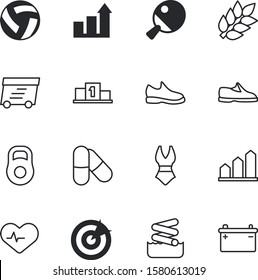 sport vector icon set such as: champion, people, opportunity, cute, leather, whole, drug, winner, strength, auto, vitamin, heart, muscle, pulse, childhood, pong, sun, aiming, express, free, vacancy