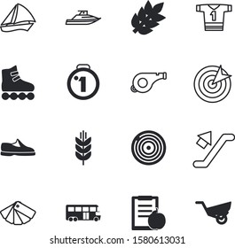 sport vector icon set such as: apparel, type, skates, motion, orange, wheelbarrow, cloud, waves, tour, lifestyle, longer, track, blow, leaf, traffic, vehicle, step, spring, vacation, basket, antique