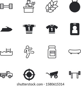 sport vector icon set such as: swim, pilates, seed, scooter, infographics, outdoor, marketing, account, aerobic, game, diet, bar, profile, accuracy, performance, drawing, industrial, document, pick