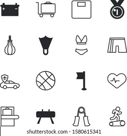 sport vector icon set such as: blood, loose, cardiac, tag, pulse, shop, culture, badge, driverless, cardiology, energy, cart, gold, system, american, flipper, round, red, scale, school, computer
