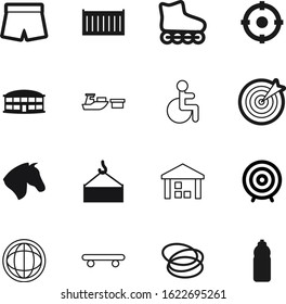 sport vector icon set such as: disable, bottles, network, steel, image, extreme, equestrian, icons, speed, animal, mustang, crane, disability, exercise, global, shorts, life, accurate, style, box