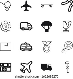 sport vector icon set such as: import, cart, auto, clinic, storage, fit, steel, arm, weight, export, removal, shipment, empty, strength, move, accident, industrial, trolley, water, strong, skate