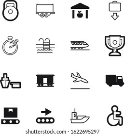 sport vector icon set such as: counting, building, swimming, elements, stop, front, courier, measure, www, airport, timer, bodybuilding, estate, weight, human, auto, gym, medical, drawing, top
