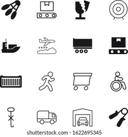 sport vector icon set such as: store, warning, aeroplane, home, ball, van, athletic, success, do, accessible, air, label, back, feather, runner, parcel, arrow, pack, jet, run, steel, spring, clouds